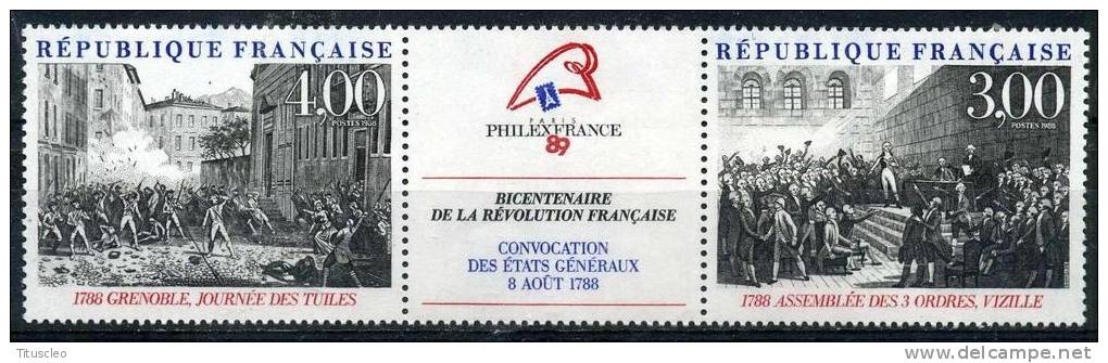 FRANCE 2538A** 3f + 4f Bicentenaire De La Révolution Française Convocation Des Etats Généraux - Revolución Francesa