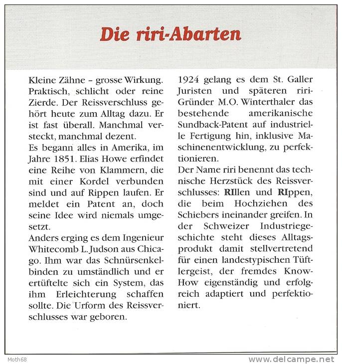 Zwei Abarten  "riri Auf Folder Mit Beschreibung KW 100 1138Ab1 Und 1138 Ab2 - Errors & Oddities