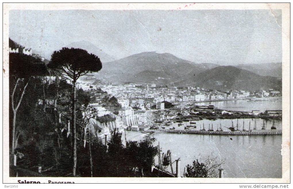 Cartolina  D´epoca        " Salerno - Panorama" - Salerno