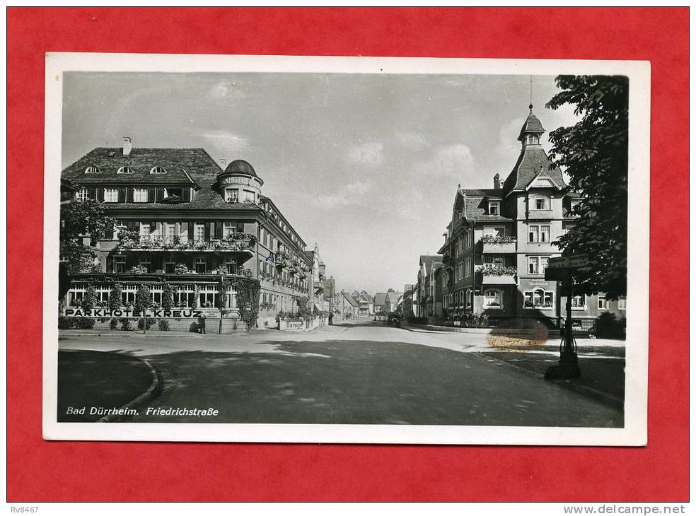 * Bad Dürrheim. Friedrichstrabe(PARKHOTELKREUZ+Garage+Automobile)-Carte Photo - Bad Duerrheim