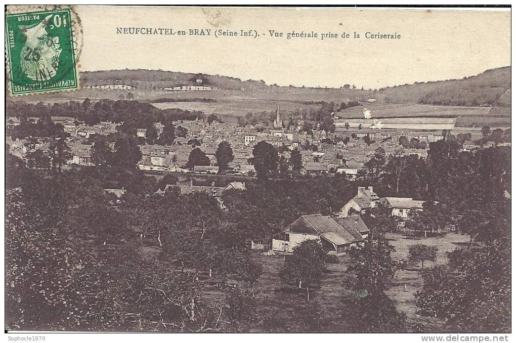 HAUTE NORMANDIE - 76 - SEINE MARITIME - NEUFCHATEL EN BRAY - Vue Générale Prise De La Cerisaie - Neufchâtel En Bray