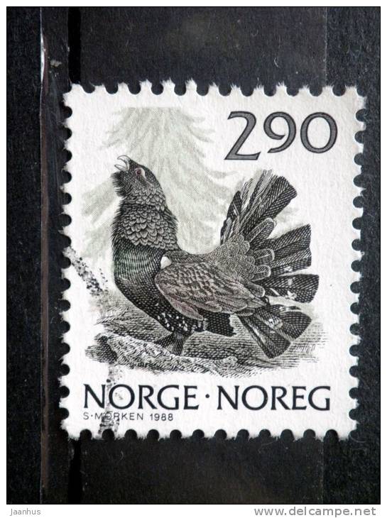 Norway - 1988 - Mi.nr.986 - Used - Nature - Birds - Capercaillie - Tetrao Urogallus - Definitives - - Used Stamps