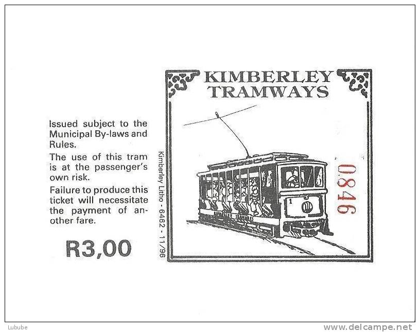 Billet  Kimberly Tramways Australien             1996 - Wereld