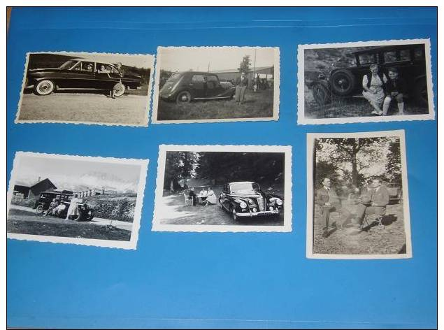6 Photos Originales Anciennes Vieilles Voitures A Identifier - Automobiles