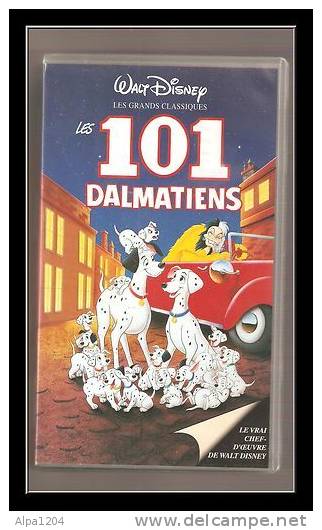 CASSETTE VIDEO DESSINS ANIMES "101 DALMATIENS" OCCASION - Cartoni Animati