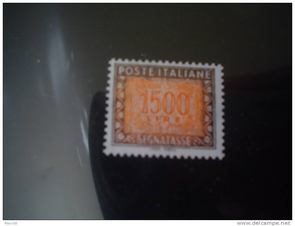 ITALIA REPUBBLICA  - NUOVO MNH - 1991 - Cifra E Decorazioni, Filigrana Stelle, Dicitura I.P.Z.S. ROMA - £ 1500 - Segnatasse