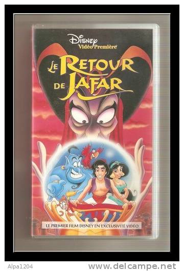 CASSETTE VIDEO DESSINS ANIMES "LE RETOUR DE JAFAR" OCCASION - Dibujos Animados