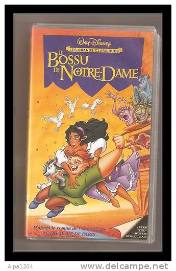 CASSETTE VIDEO DESSINS ANIMES "LE BOSSU DE NOTRE DAME " OCCASION - Cartoni Animati