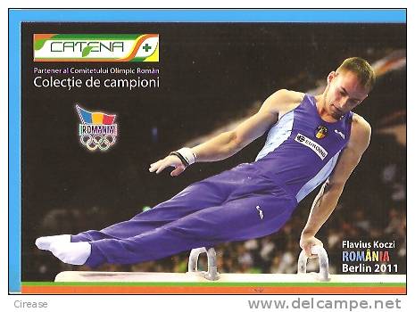 Romania  Flavius Koczi Gymnastics Postcard Not Used - Gymnastik