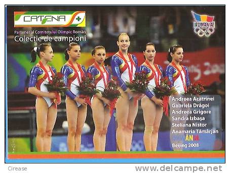 Romania Gymnastics Team Postcard Not Used - Gymnastics