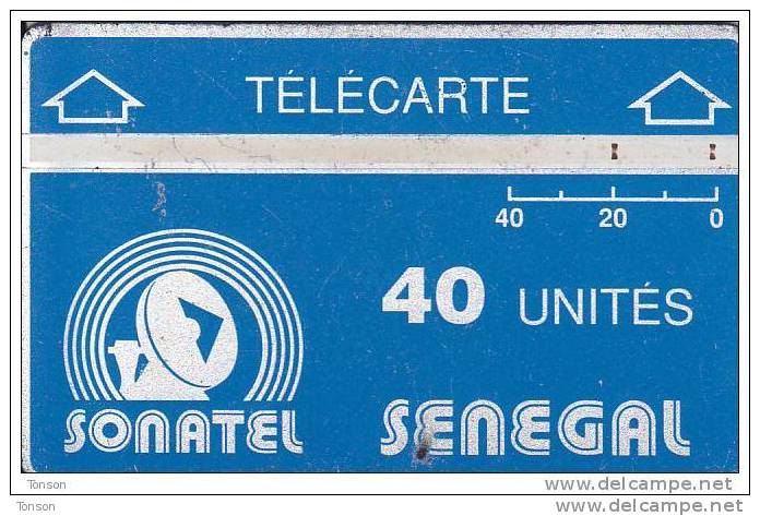 Senegal, SEN-04b,40 Units, Logo - Blue & Silver, CP: 012B. - Senegal