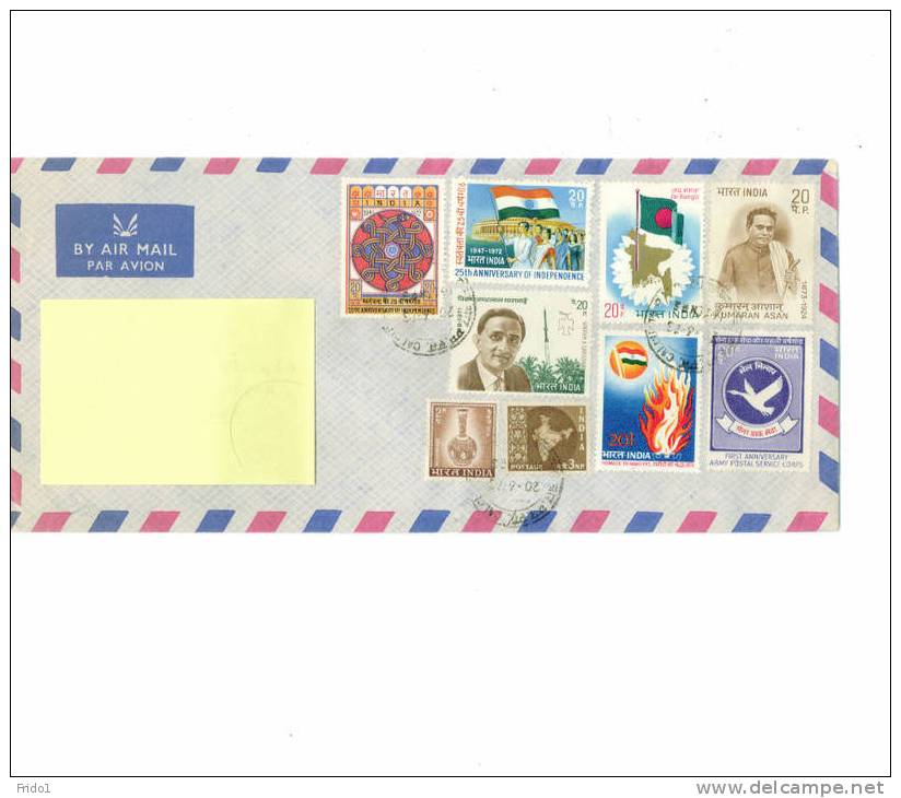India Echt Gelaufenes Brief / Letter - Storia Postale