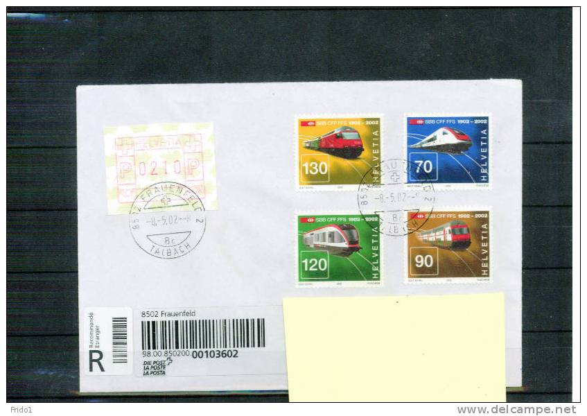 Schweiz  Echt Gelaufenes R-Brief / Registered Letter - Lettres & Documents