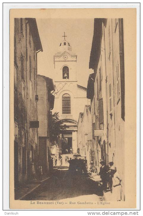 83 // LE BEAUSSET   Rue Gambetta, L'église   Bistre - Le Beausset