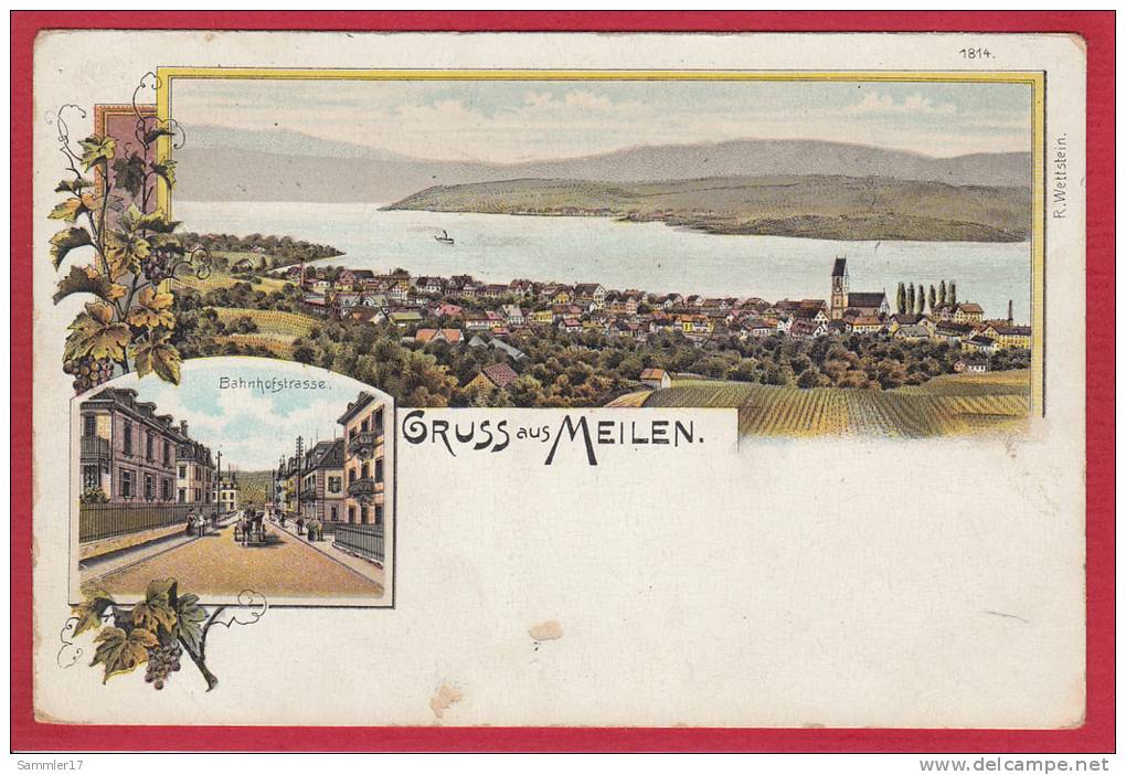 MEILEN, LITHO 1897/1905 - Meilen