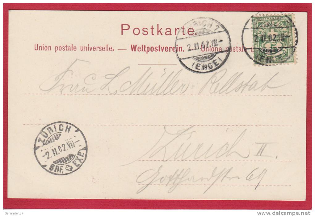 ZÜRICH ENGE II. GEMEINDEFEST TONHALLE, VOLKSFEST AUF DEM ALTEN BÜRGLI 1902 - Enge
