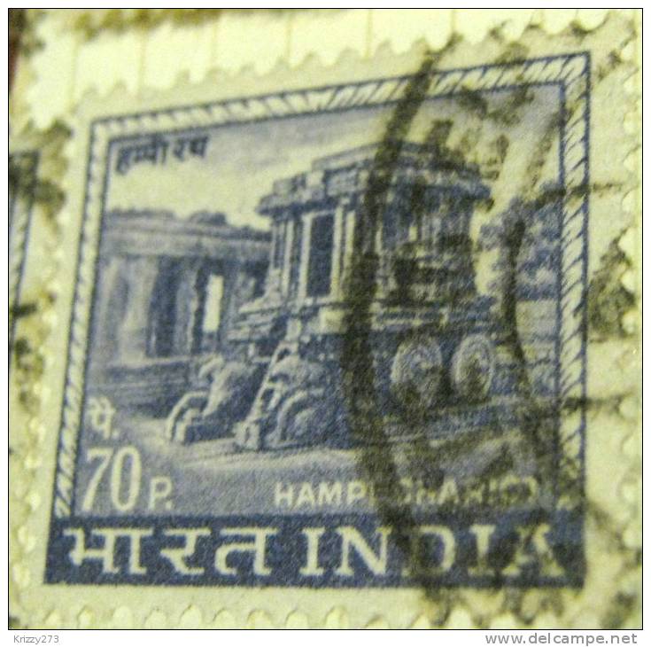 India 1965 Hampi Chariot 70p - Used - Oblitérés