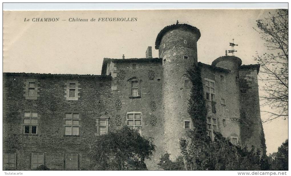 CPA 42 LE CHAMBON CHATEAU DE FEUGEROLLES - Le Chambon Feugerolles