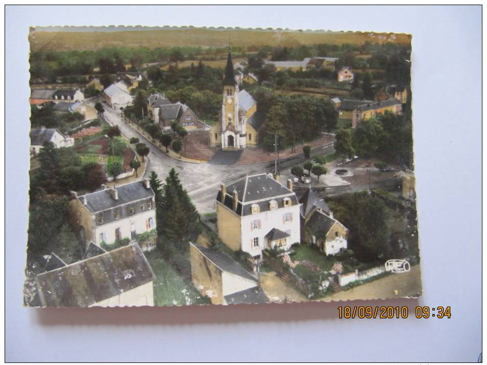 CPSM De DUN LE PALESTEL ( 23 ) L ' église - V Ue Aérienne  ( GUE38 ) - Dun Le Palestel