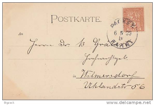 AK Gruss Aus Berlin Privatpost Berliner-Packetfahrt-AG  6.5.1899 - Privatpost