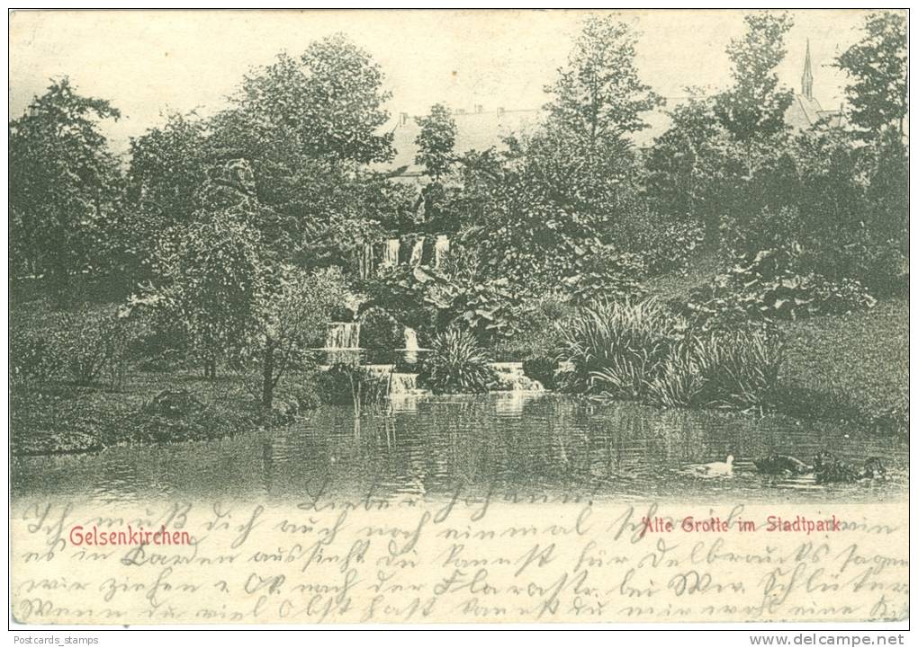 Gelsenkirchen, Alte Grotte Im Stadtpark, 1904 - Gelsenkirchen