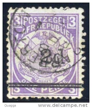 Transvaal 1887. 2d On 3d Mauve (p11½x12). SACC 199b*, SG 194b. - Transvaal (1870-1909)