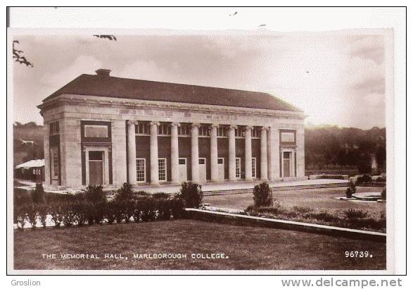 THE MEMORIAL HALL MARLBOROUGH COLLEGE  96739 (CARTE PHOTO) - Andere & Zonder Classificatie