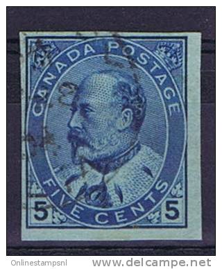 Canada ,  SG 178 Non Perforated, Signed At Back, Cancelled (according SG Exist As Proof, But Other Opinions Say: Fake) - Gebruikt