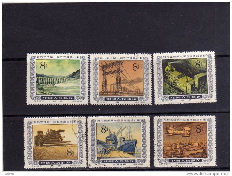 CHINA - CINA  1955 FIVE YEAR PLAIN - PROGETTO QUINQUENNALE USED - Used Stamps