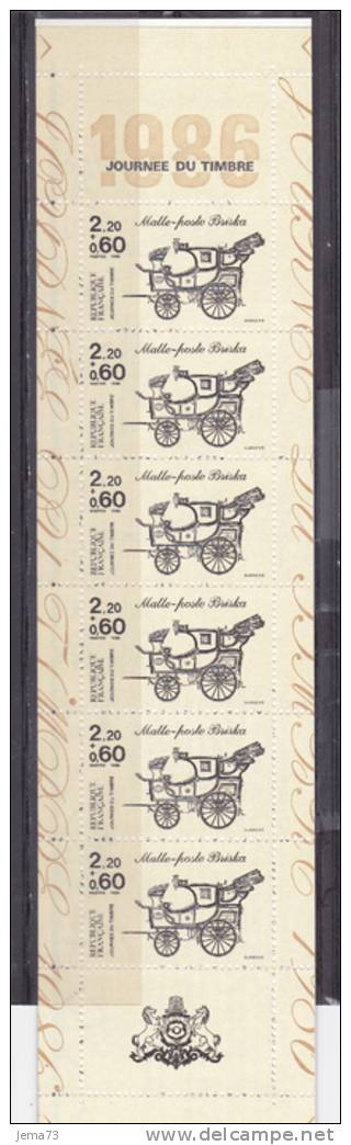 BC 2469A  Bande De 6 Timbrtes:Journée Du Timbre La Berline - Dag Van De Postzegel