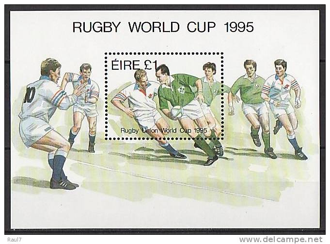 IRLANDE 1995 - Coupe Du Monde De Rugby - BF Neuf // Mnh - Hojas Y Bloques