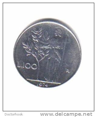 ITALY   100  LIRE  1974 (KM # 96) - 100 Lire