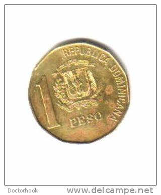 DOMINICAN REPUBLIC   1  PESO  1992  (KM # 80.1) - Dominikanische Rep.