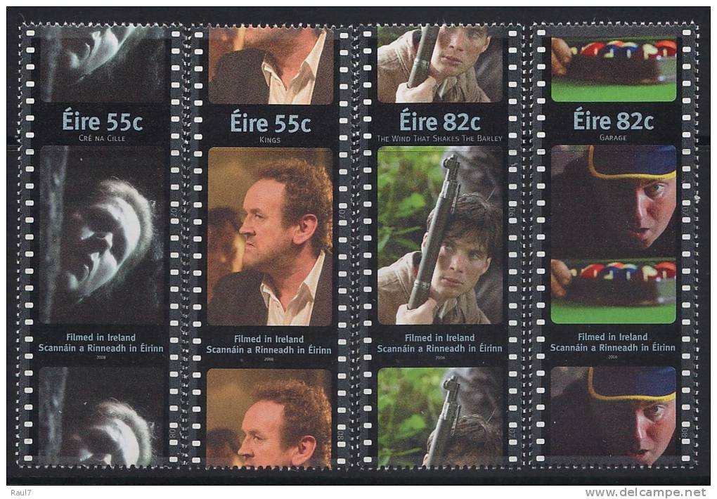 IRLANDE 2008 - Cinema, Filmes Tournés En Irlande - 4v Neuf // Mnh - Ungebraucht