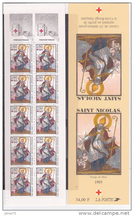 N° 2853A Carnet Au Profit De La Croix Rouge: Saint Nicolas - Rotes Kreuz