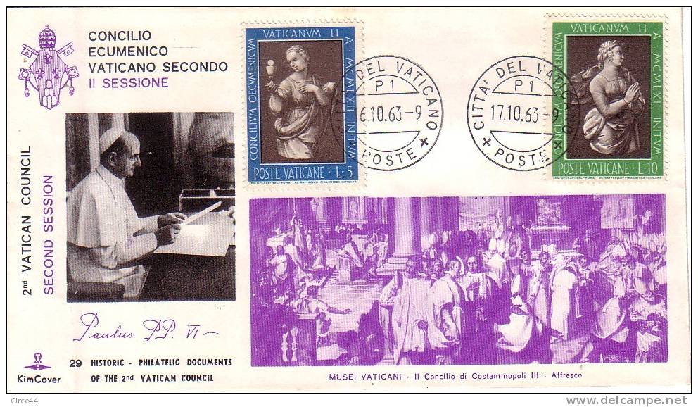 CONCILE VATICAN II.PAPE PAUL VI. - Postzegelboekjes