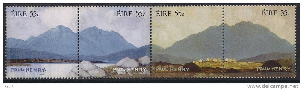 IRLANDE 2008 - 50e Ann De La Mort De Paul Henry, Peintures Paysages - 4v Neuf // Mnh - Unused Stamps