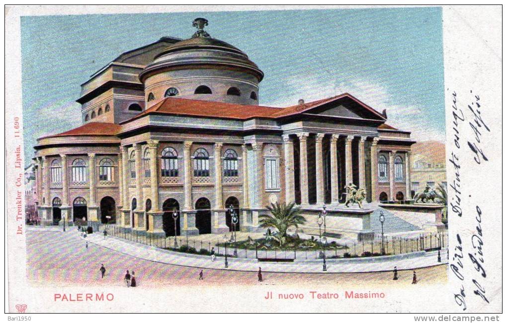 Cartolina D´epoca   " Palermo - Il Nuovo Teatro Massimo " - Palermo