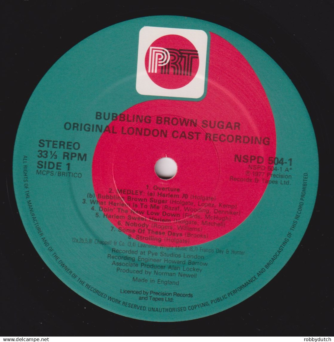 * 2LP *  BUBBLING BROWN SUGAR - ORIGINAL LONDON CAST (England 1977 EX!!!) - Musicales