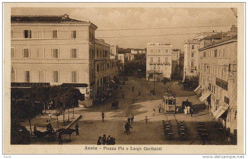 Italie - Anzio (Lazio) - Piazza Pia E Largo Garibaldi - Altri & Non Classificati