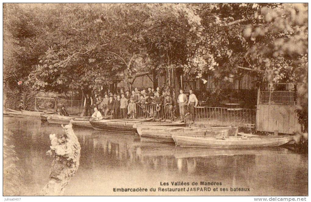 BRUNOY (91) Les Vallées De Mandres Embarcadère Du Restaurant Jaspard Bateaux Animation - Brunoy