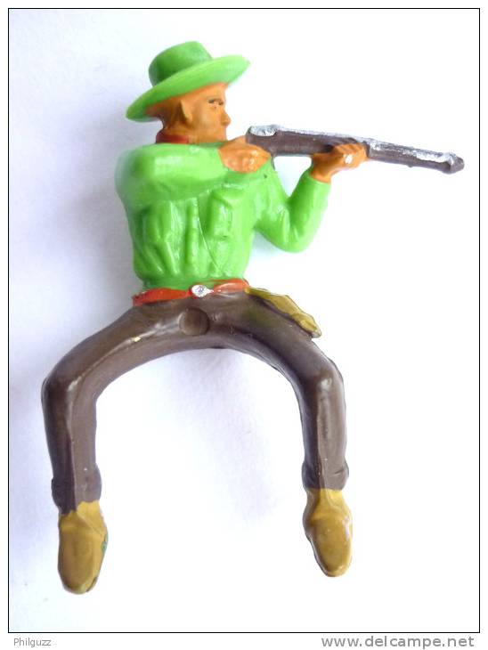 FIGURINE STARLUX COWBOY CAVALIER TIREUR FUSIL 4418 - à Partir De 1963 - Starlux