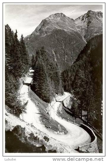 Rusatsch Kurven Am Flüelapass Ob Susch             Ca. 1940 - Susch