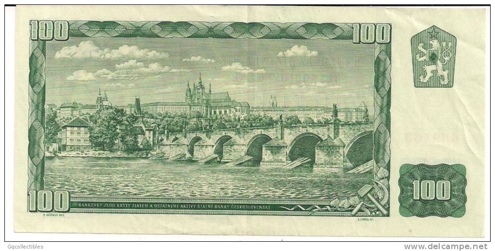 Czechoslovakia - 100 Korun - P91b - 1964 - VF - Czechoslovakia