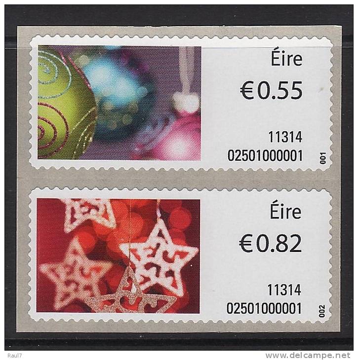 IRLANDE 2011 - Noël 2011, Auto-Collants Roulettes - 2v Neuf // Mnh - Unused Stamps