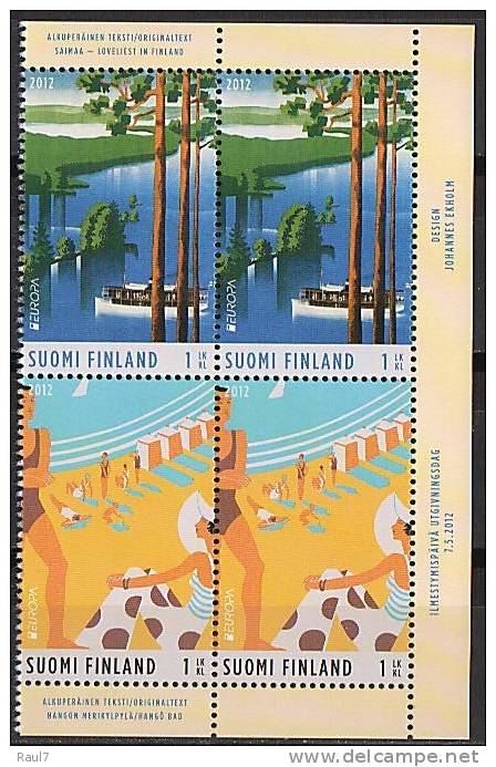 Finlande 2012 - Europa 2012, Visitez  - B4 Neuf // Mnh - 2012