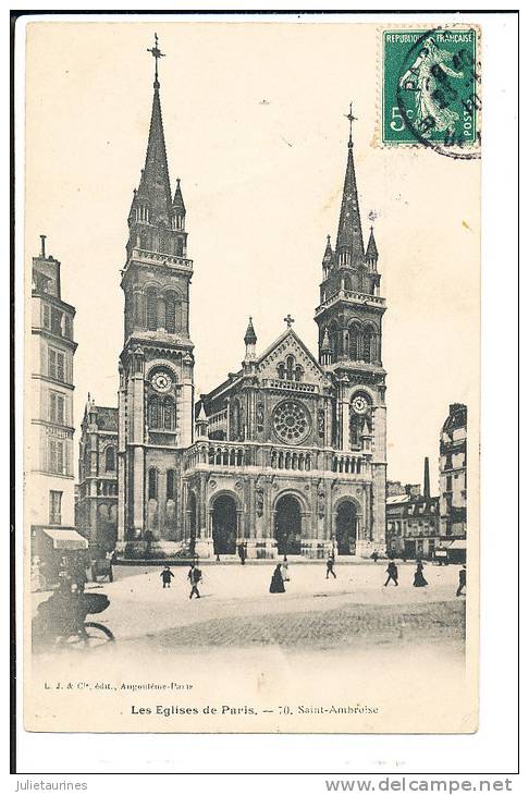 Paris église Saint Ambroise 1909 - Paris (11)