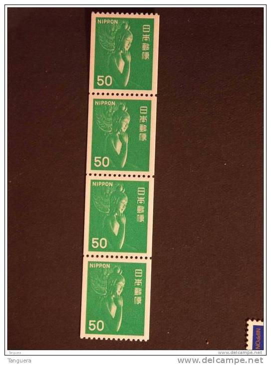 Japan Japon Nippon 1976 Série Courante Kwannon Rouleau Rolzegel 4 X Yv 1177a MNH ** - Neufs