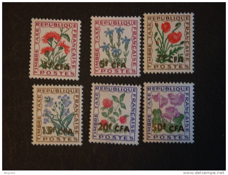 Réunion Bloemen Fleurs TAXE Yv 48-53 MNH ** - Autres & Non Classés