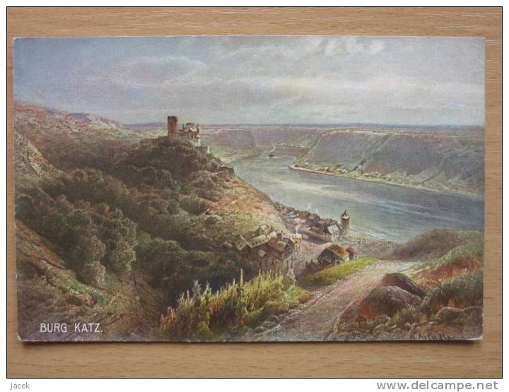 Burg Katz   Old Postcard /Germany - St. Goar